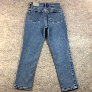 Everlane The Original Cheeky Jean Organic Cotton Blue Waist 26 Crop Jeans